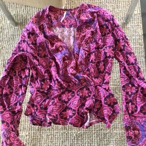 NEw! Free people floral blouse